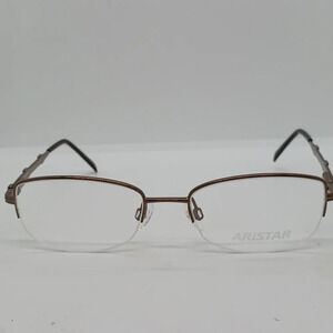 NWT WOMEN'S ARISTAR EYEGLASS FRAMES 16378 BROWN